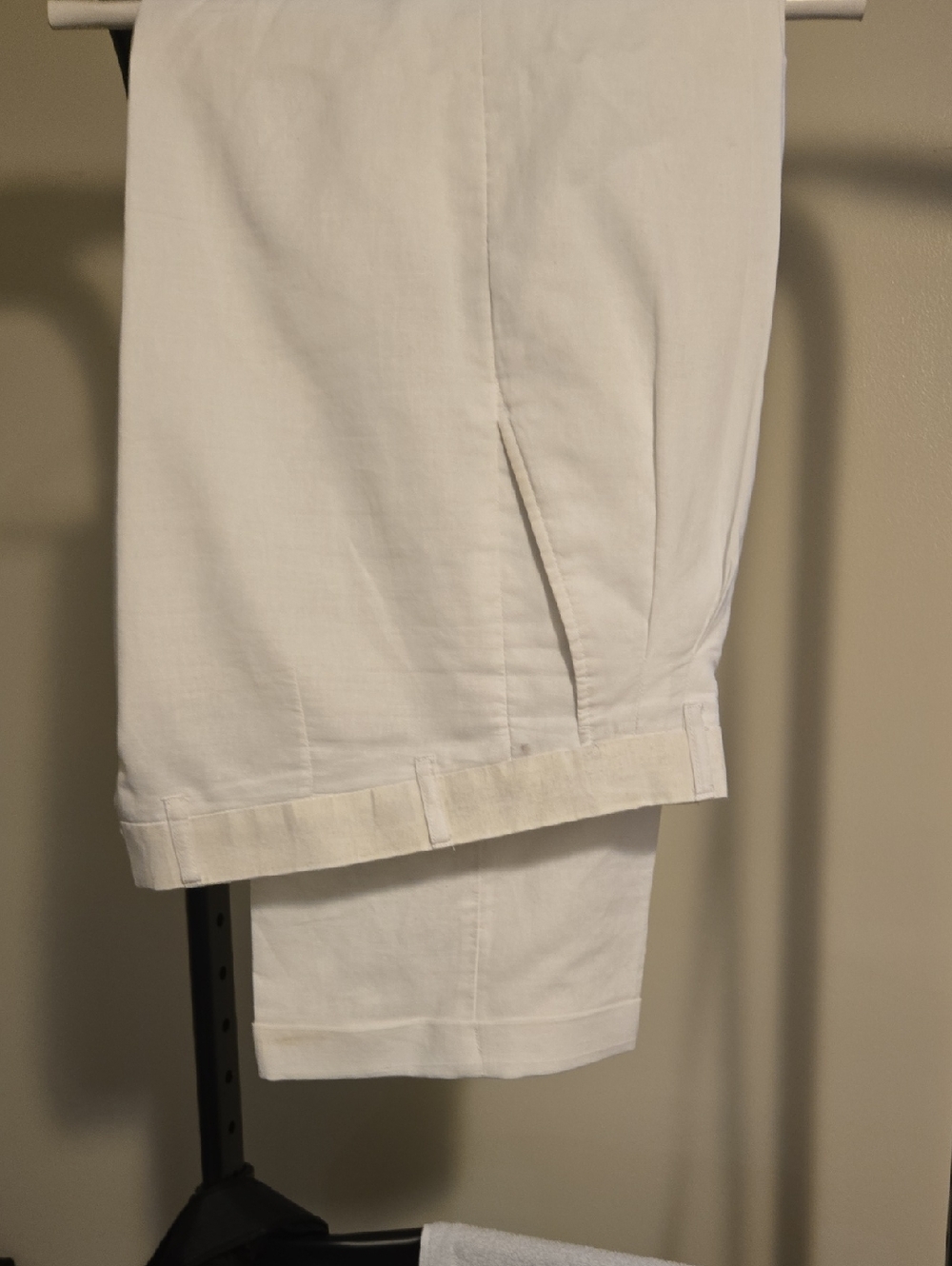 Crisp White Trousers - Classic Straight Leg